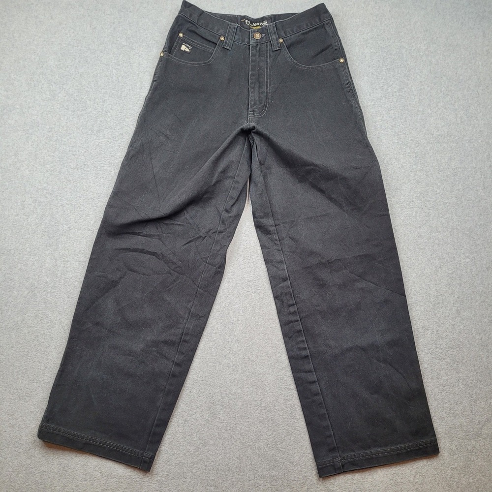 PJ Mark Jeans Carpenter Pants Mens Size 30 Black Wide Leg Baggy Streetwear Y2K